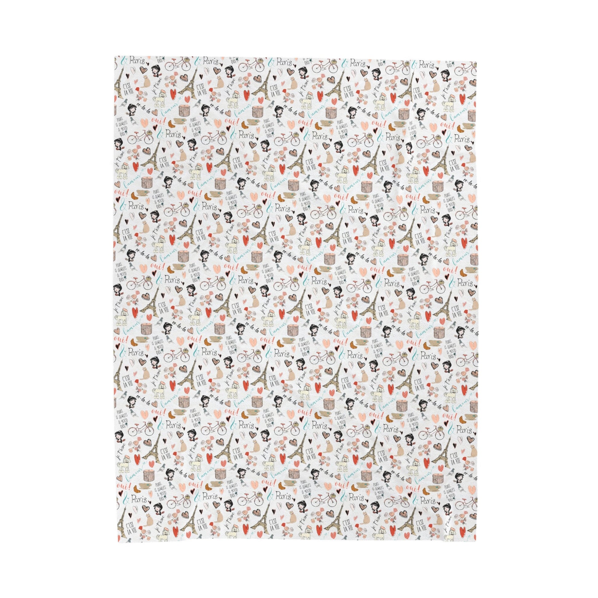 a sheet of paper with a pattern of animals on it