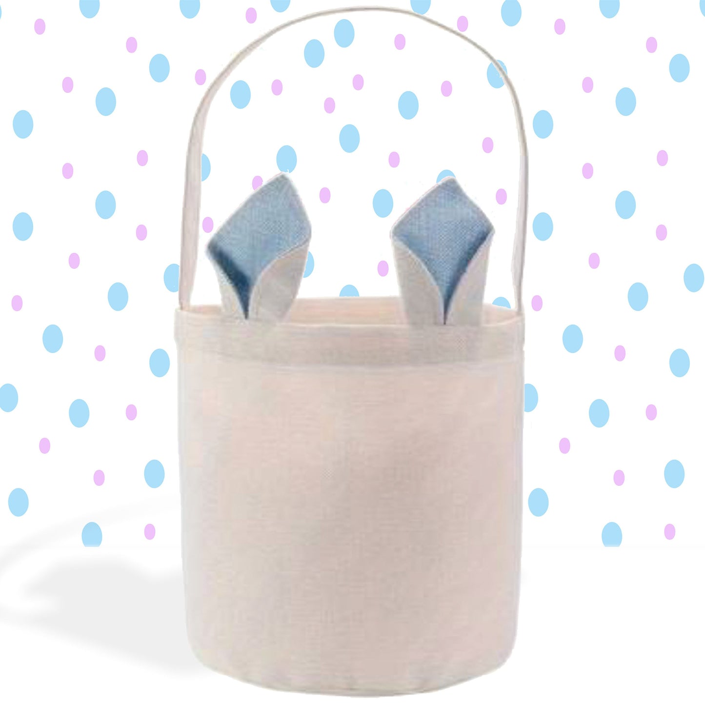 Easter Basket Personalized, Easter Bunny, Custom Gift Basket, Easter Bunny Bag, Faux Linen Easter Bag for Girls, Bunny Rabbit, Tote Bag