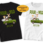 Four Ever Wild Personalized Shirt, Safari Birthday Party Shirt, Retro Truck Toddler Shirt, Wild One Safari Animal Kids Birthday Shirt Outfit