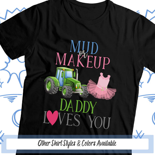a t - shirt with a tractor and a princess on it