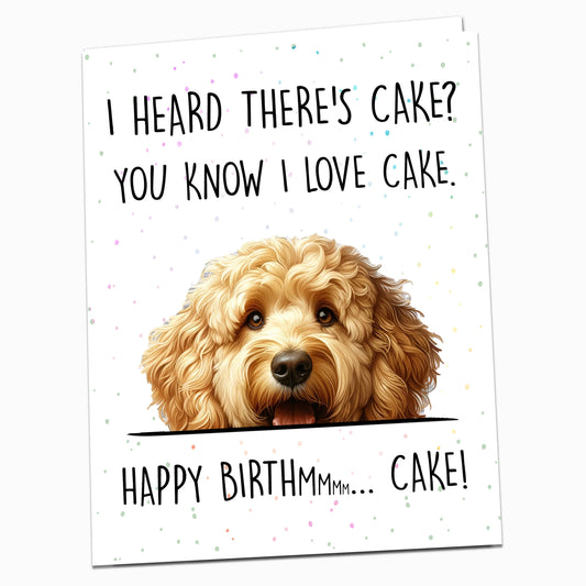 a happy birthday card with a dog&#39;s face